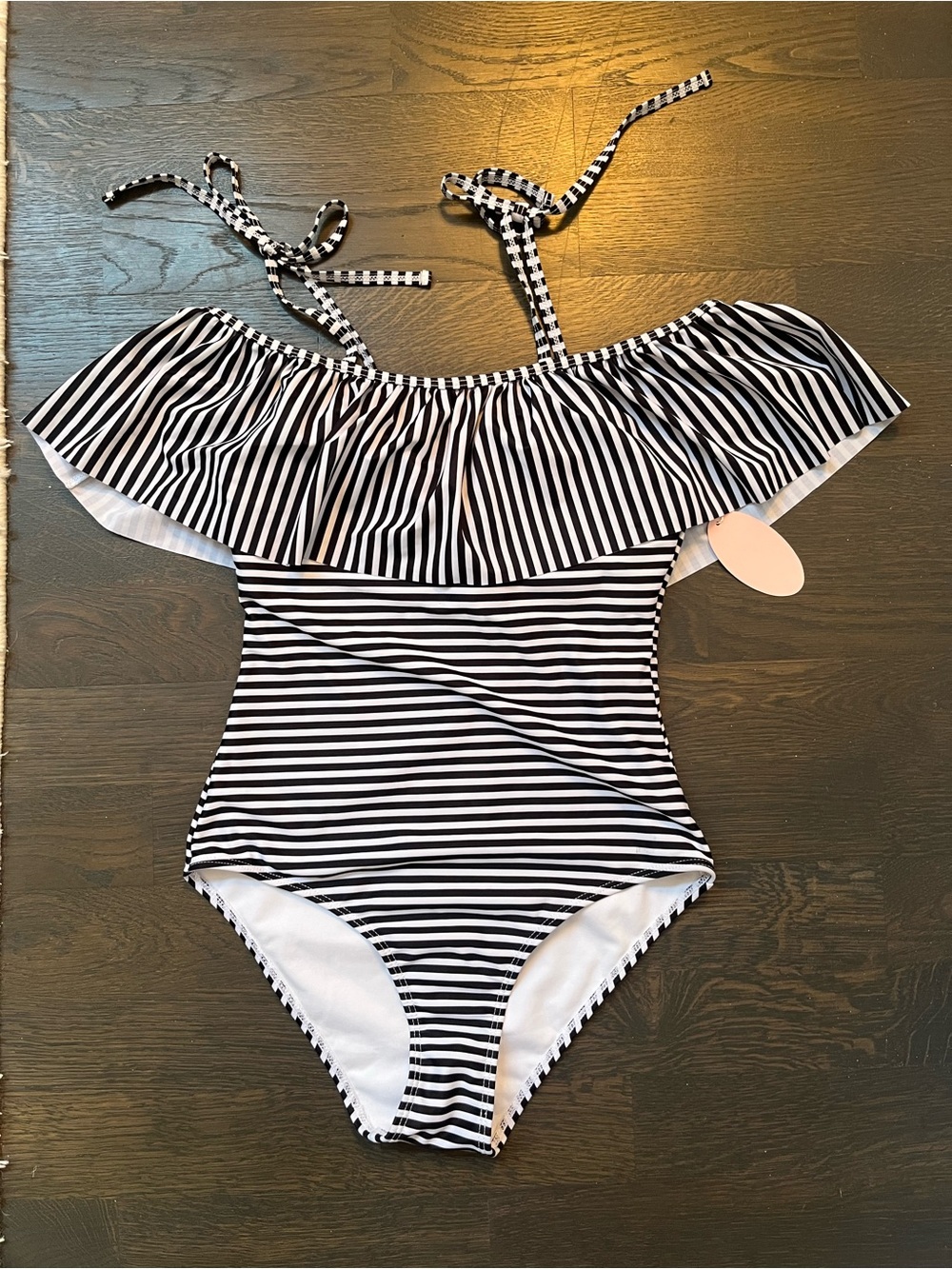 NWT Striped Swimsuit, small